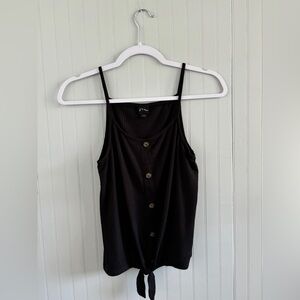 Art Class Girls Tan Tie-Knot Tank Top | XL 14/16